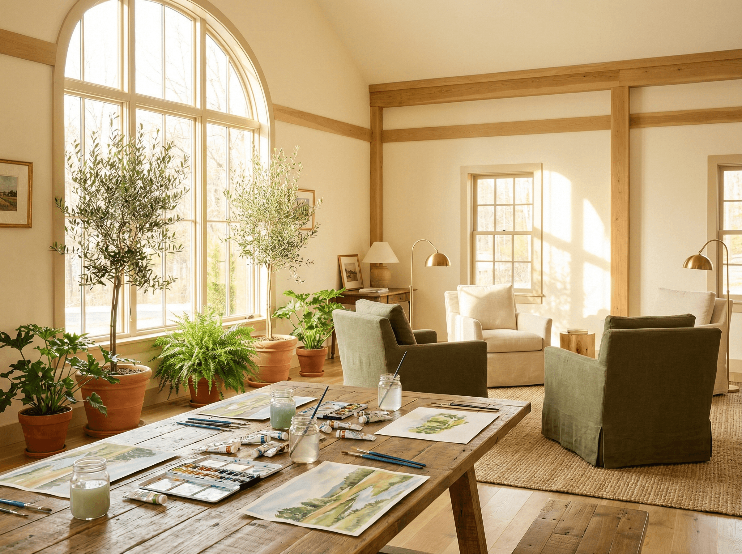 A bright, welcoming community space